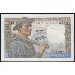 F 08-15 - 26/09/1946 - 10 francs - Mineur - Série T.112 - Etat : TTB