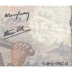 F 08-17 - 09/01/1947 - 10 francs - Mineur - Série M.133 - Etat : TTB-