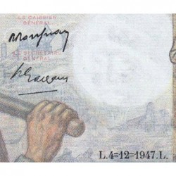 F 08-19 - 04/12/1947 - 10 francs - Mineur - Série H.161 - Etat : SPL