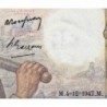 F 08-19 - 04/12/1947 - 10 francs - Mineur - Série X.162 - Etat : SUP+
