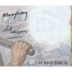 F 08-20 - 10/03/1949 - 10 francs - Mineur - Série E.170 - Etat : SPL