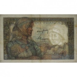 F 08-21 - 07/04/1949 - 10 francs - Mineur - Série E.185 - Etat : TTB
