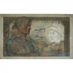 F 08-22 - 30/06/1949 - 10 francs - Mineur - Série O.196 - Etat : TTB+