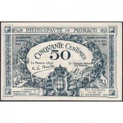 Monaco - Pirot 136-3 - 50 centimes - Série A -16/03/1920 - Etat : NEUF