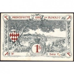 Monaco - Pirot 136-7 - 1 franc - Série C - 16/03/1920 (1921) - Spécimen - Etat : SPL