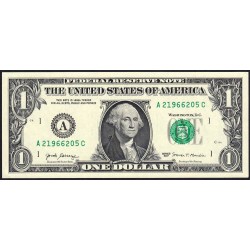 Etats Unis - Pick 544a_1 - 1 dollar - Série A C- 2017 - Boston - Etat : NEUF