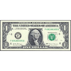 Etats Unis - Pick 544a_1 - 1 dollar - Série F D - 2017 - Atlanta - Etat : NEUF