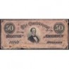 Etats Conf. d'Amérique - Pick 70 - 50 dollars - Sans série - Lettre A - 17/02/1864 - Etat : B