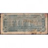 Etats Conf. d'Amérique - Pick 70 - 50 dollars - Sans série - Lettre A - 17/02/1864 - Etat : B