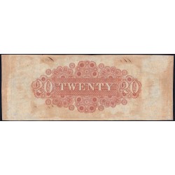 Etats Unis - Louisiane - New Orleans - 20 dollars - Lettre C - 10/02/1849 - Etat : pr.NEUF