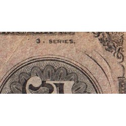 Etats Conf. d'Amérique - Pick 70 - 50 dollars - Lettre A - Série 3 - 17/02/1864 - Etat : B