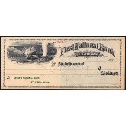 Etats Unis d'Amérique - Chèque - First National Bank Helena - 188. - Etat : SPL