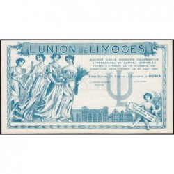 87 - Limoges - Union de Limoges - 10 francs - Type A - (1920-1935) - Etat : pr.NEUF