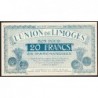 87 - Limoges - Union de Limoges - 20 francs - Type A - (1920-1935) - Etat : SUP+