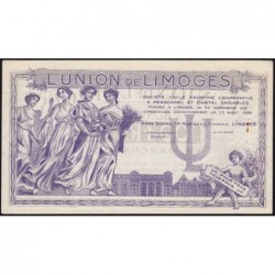 87 - Limoges - Union de Limoges - 100 francs - Type C - (1920-1935) - Etat : SUP