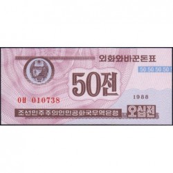 Corée du Nord - Pick 38D - 50 jeon - 1988 (1995) - Etat : NEUF