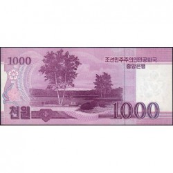 Corée du Nord - Pick CS 15_2 - 1'000 won - Série ㄴㅂ - 2008 (2012) - Commémoratif - Etat : NEUF