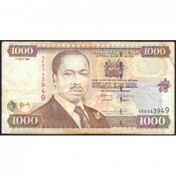 Kenya - Pick 40a - 1'000 shillings - Série AE - 01/07/1997 - Etat : TB+