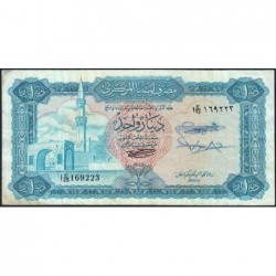 Libye - Pick 35b - 1 dinar - Série 1 C/25 - 1972 - Etat : TB-