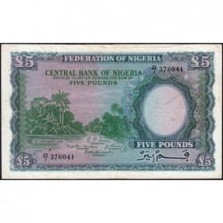 Nigéria - Pick 5a - 5 pounds - Série D/1 - 15/09/1958 - Etat : TTB-