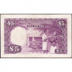 Nigéria - Pick 5a - 5 pounds - Série D/1 - 15/09/1958 - Etat : TTB-