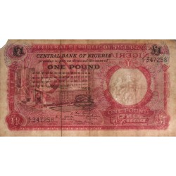 Nigéria - Pick 8 - 1 pound - Série A/1 - 1967 - Etat : TB-