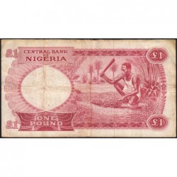 Nigéria - Pick 8 - 1 pound - Série A/55 - 1967 - Etat : TB
