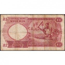 Nigéria - Pick 8 - 1 pound - Série A/56 - 1967 - Etat : TB-