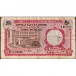 Nigéria - Pick 8 - 1 pound - Série B/33 - 1967 - Etat : TB-