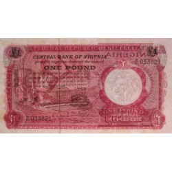 Nigéria - Pick 8 - 1 pound - Série B/61 - 1967 - Etat : pr.NEUF