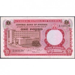 Nigéria - Pick 8 - 1 pound - Série B/64 - 1967 - Etat : TTB