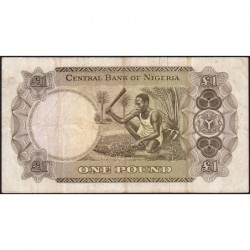Nigéria - Pick 12a - 1 pound - Série E/55 - 1968 - Etat : TTB