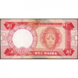 Nigéria - Pick 19a - 1 naira - Série B/5 - 1979 - Etat : TB+