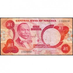 Nigéria - Pick 19a - 1 naira - Série D/27 - 1979 - Etat : TB