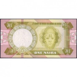 Nigéria - Pick 23b - 1 naira - Série DD/80 - 1986 - Etat : NEUF