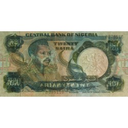 Nigéria - Pick 26f_1 - 20 naira - Série L/81 - 1996 - Etat : NEUF