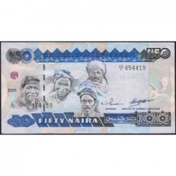 Nigéria - Pick 27d - 50 naira - Série DI/6 - 2001 - Etat : SUP