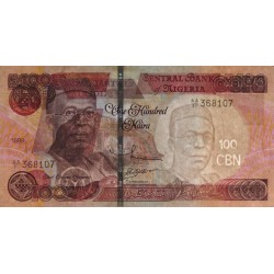 Nigéria - Pick 28a - 100 naira - Série AA/71 - 1999 - Etat : TTB-