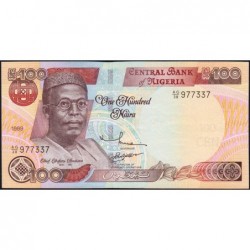 Nigéria - Pick 28b - 100 naira - Série AG/38 - 1999 - Etat : NEUF