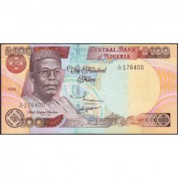 Nigéria - Pick 28b - 100 naira - Série A/83 - 1999 - Etat : TTB+