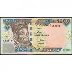Nigéria - Pick 29a_1 - 200 naira - Série B/12 - 2000 - Etat : SPL