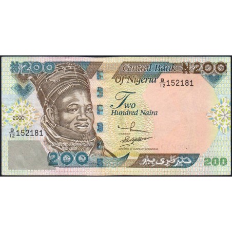 Nigéria - Pick 29a_1 - 200 naira - Série B/12 - 2000 - Etat : SPL