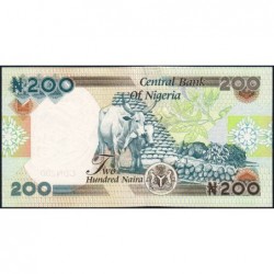 Nigéria - Pick 29f - 200 naira - Série AE/39 - 2007 - Etat : NEUF