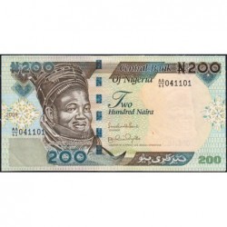 Nigéria - Pick 29h_2 - 200 naira - Série AA/63 - 2009 - Etat : NEUF