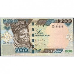 Nigéria - Pick 29h_2 - 200 naira - Série AB/88 - 2009 - Etat : NEUF