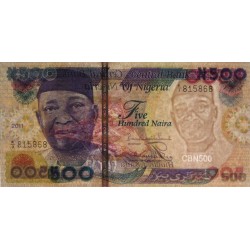 Nigéria - Pick 30g - 500 naira - Série K/3 - 2011 - Etat : NEUF