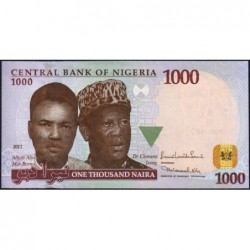 Nigéria - Pick 36g - 1'000 naira - Série F/95 - 2011 - Etat : pr.NEUF
