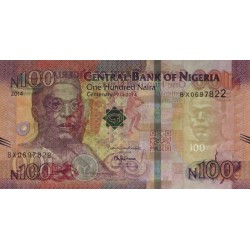 Nigéria - Pick 41a - 100 naira - Série BX - 2014 - Commémoratif - Etat : NEUF
