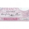 F 04-03 - 27/07/1939 - 5 francs - Violet modifié - Série V.59494 - Etat : TTB-