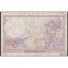 F 04-08 - 14/09/1939 - 5 francs - Violet modifié - Série W.62468  (remplacement) - Etat : TB-